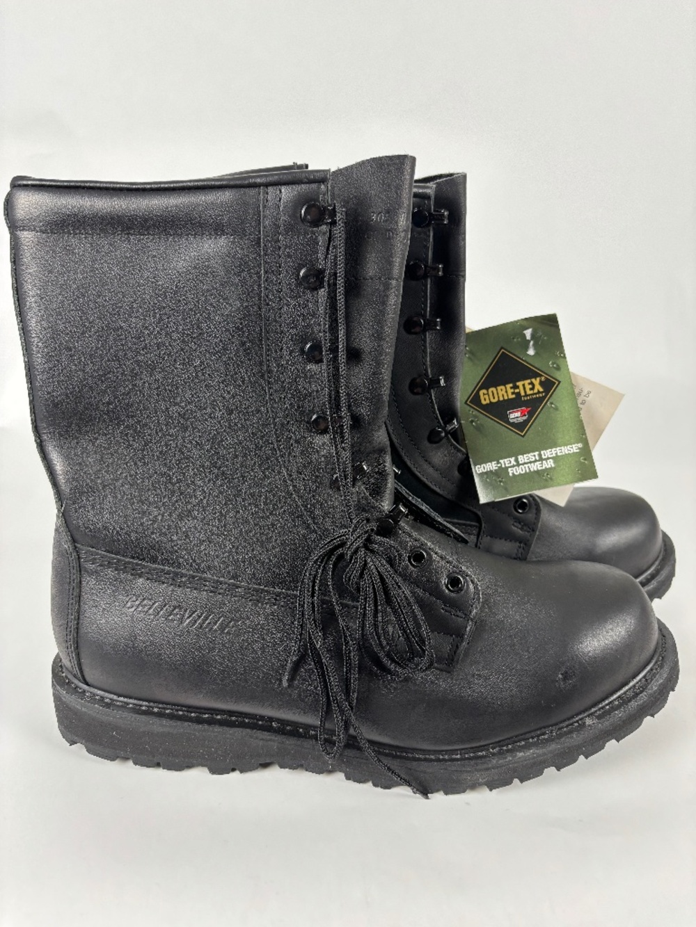 Belleville, Black Leather, Rugged Outdoor Boots, Work/Fishing, Vibram, Gore-Tex